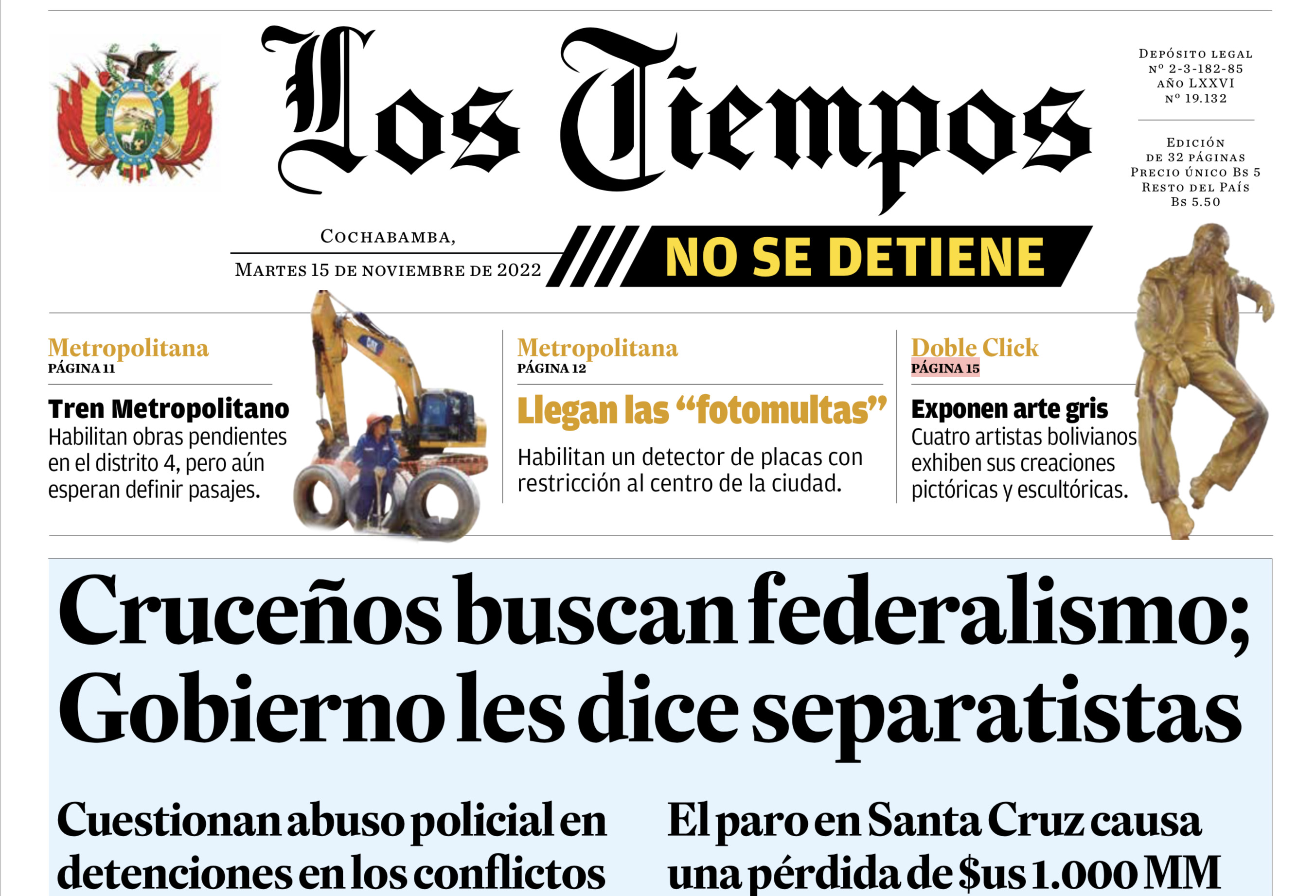 Tribunal Nacional de Ética Periodística falla en contra de Los Tiempos por mala praxis informativa