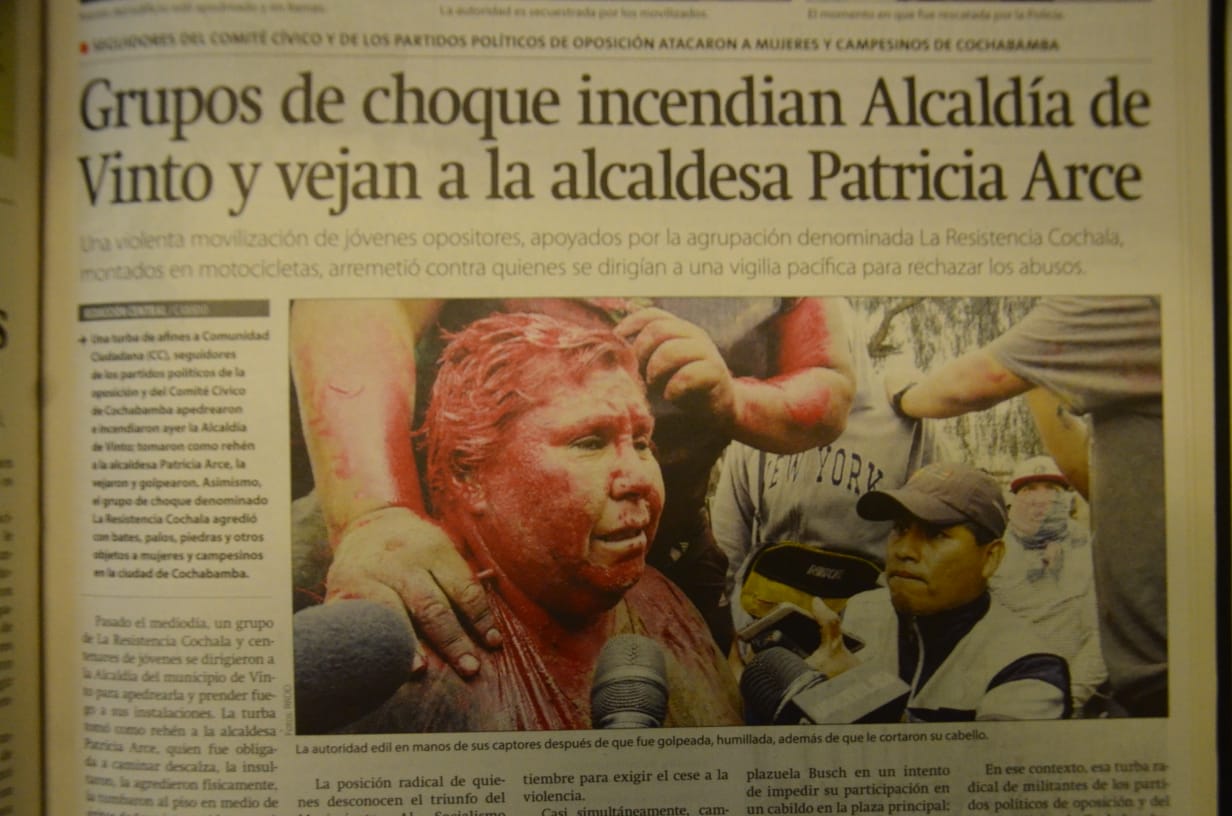 Senadora Arce pedirá ampliar proceso por agresión contra integrantes del grupo irregular Resistencia Cochala