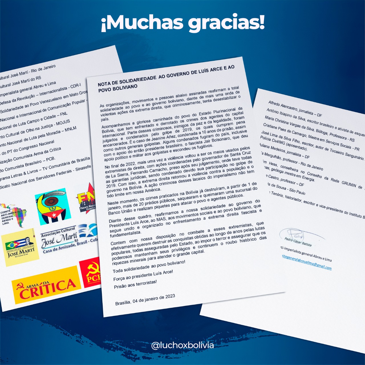 Presidente afirma que la lucha y resistencia de los pueblos volverá a ser protagonista en la defensa de las democracias
