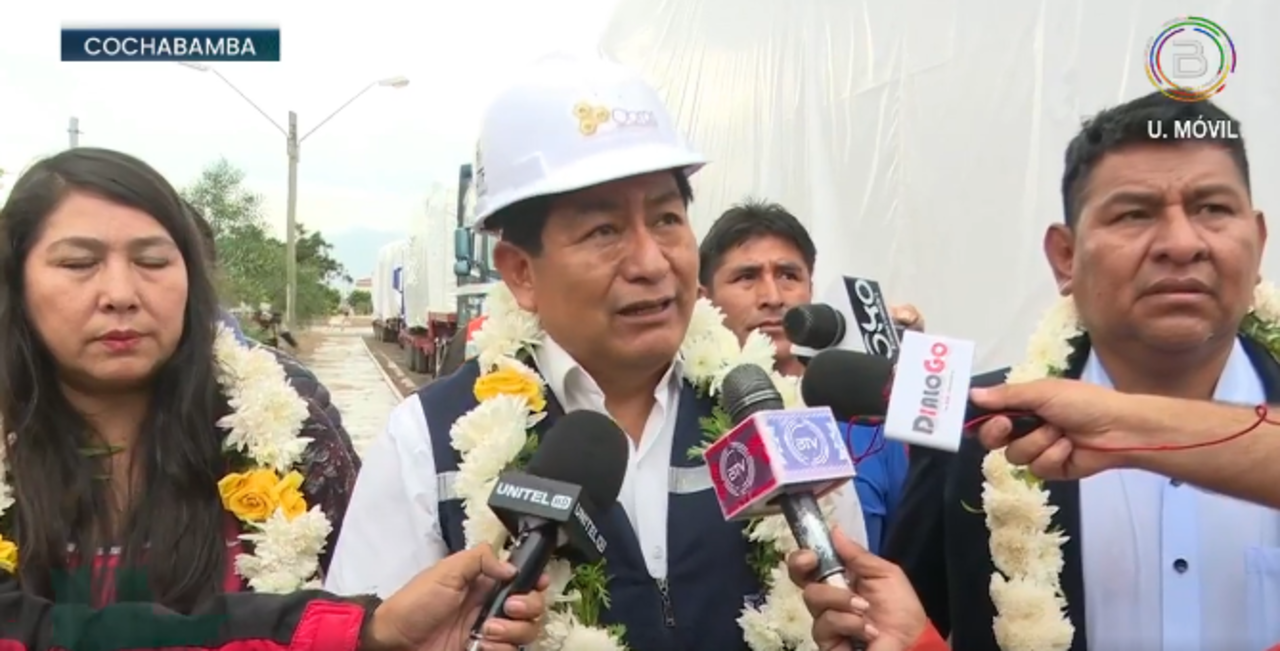 Llegan vagones para la línea Amarilla del Tren Metropolitano de Cochabamba