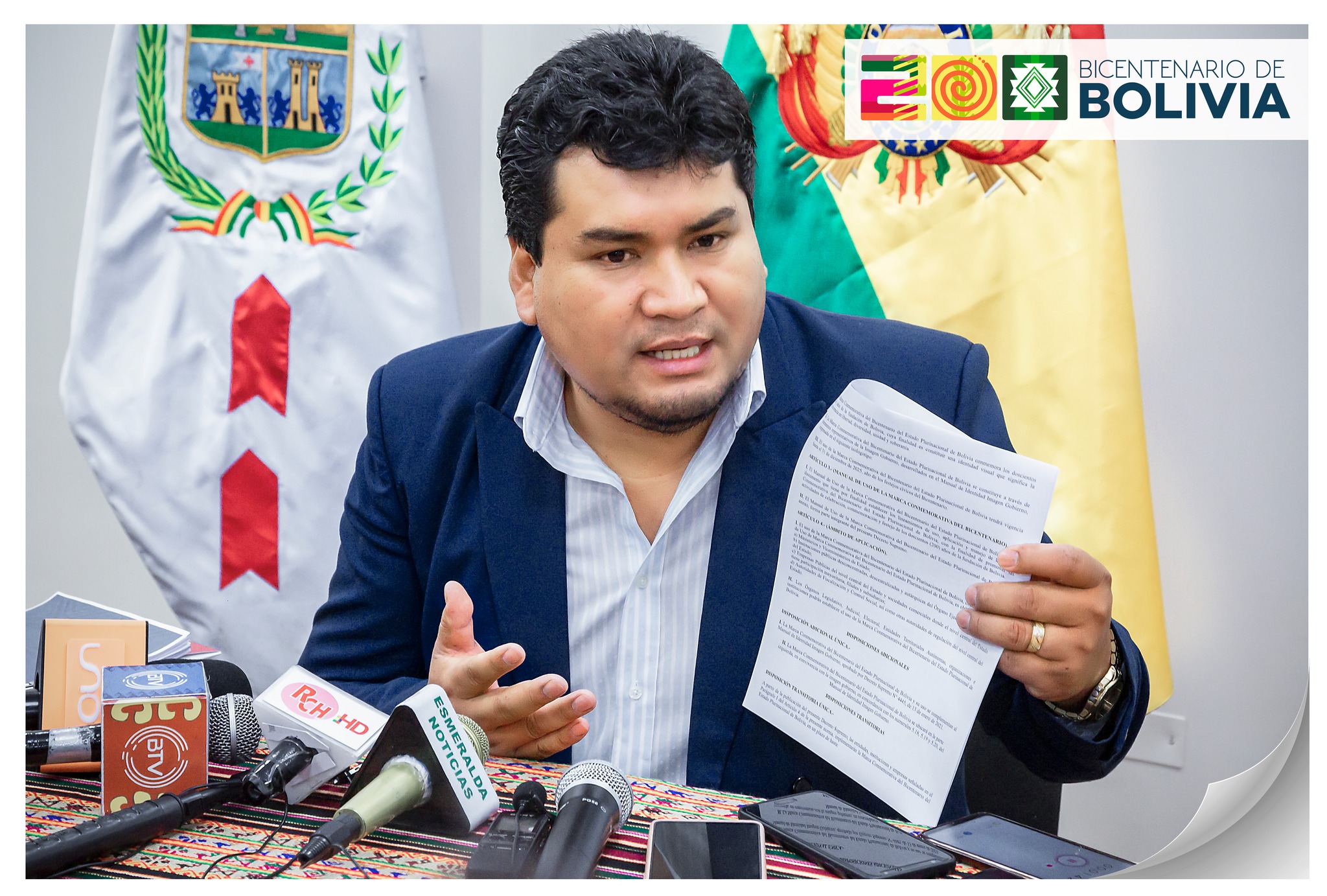 Se crea la Marca Conmemorativa del Bicentenario que representa la diversidad de Bolivia