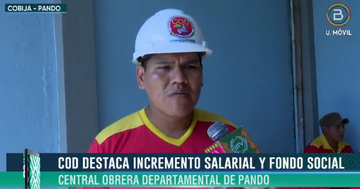 COD de Pando, Oruro y Tarija saludan el aumento salarial acordado entre el Gobierno y la matriz de los trabajadores