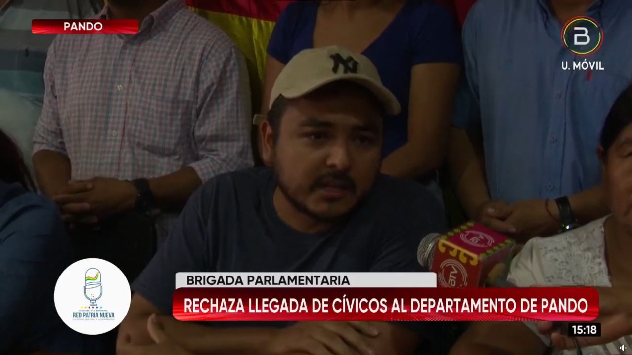 Brigada pandina del MAS y asambleístas condenan planes desestabilizadores de cívicos que se reúnen en Cobija
