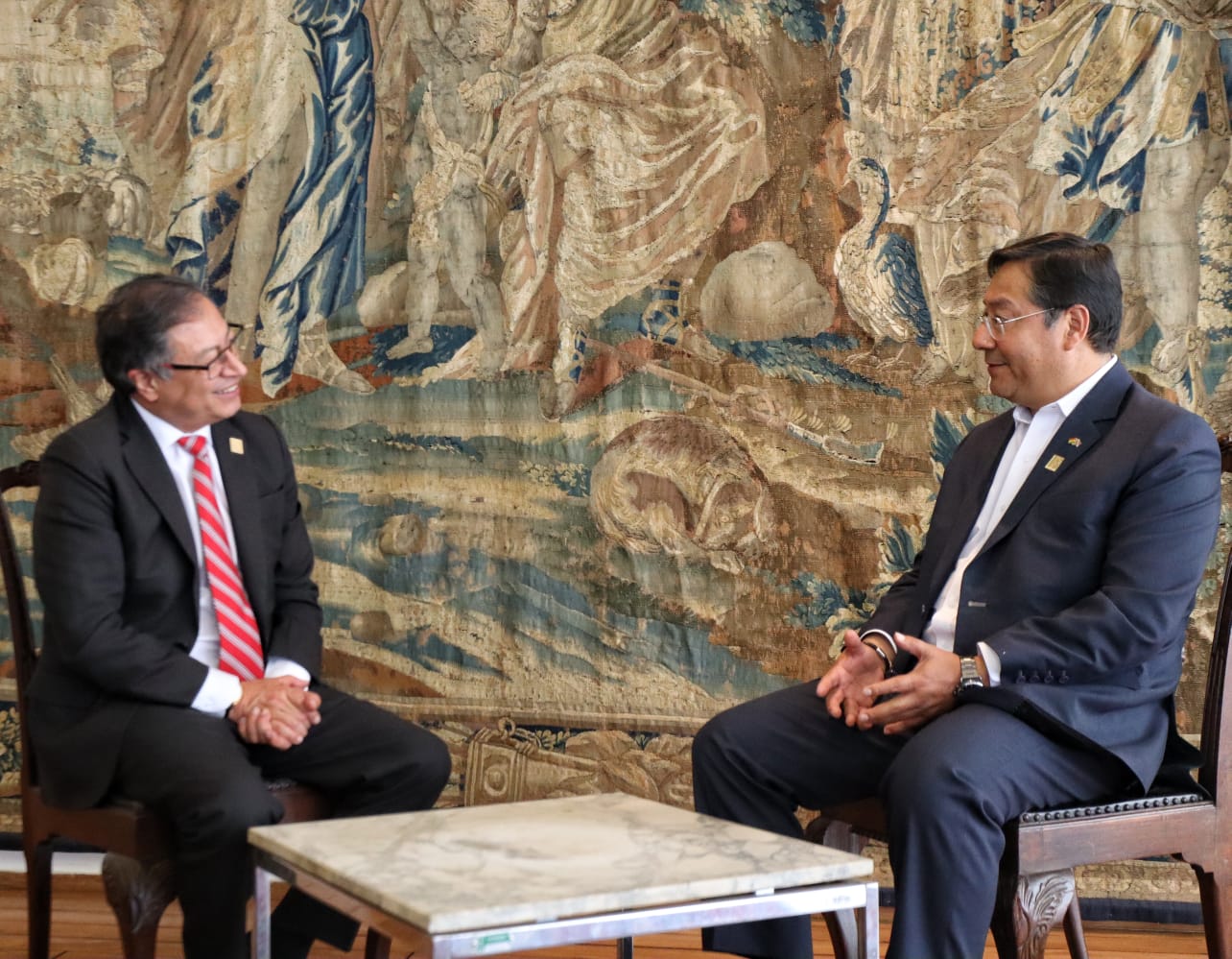 Tras reunión con Petro, Arce asegura que hay mucho que avanzar en integración y cooperación