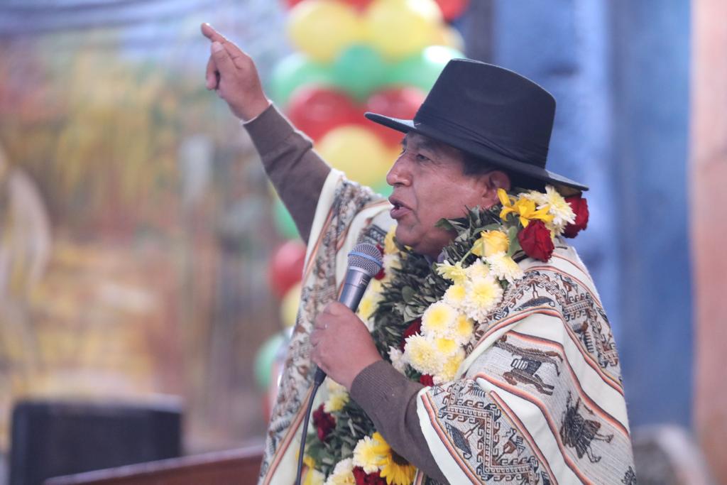 Choquehuanca ante campesinos: Se superará todo intento de división y se hará respetar el voto que eligió a Arce