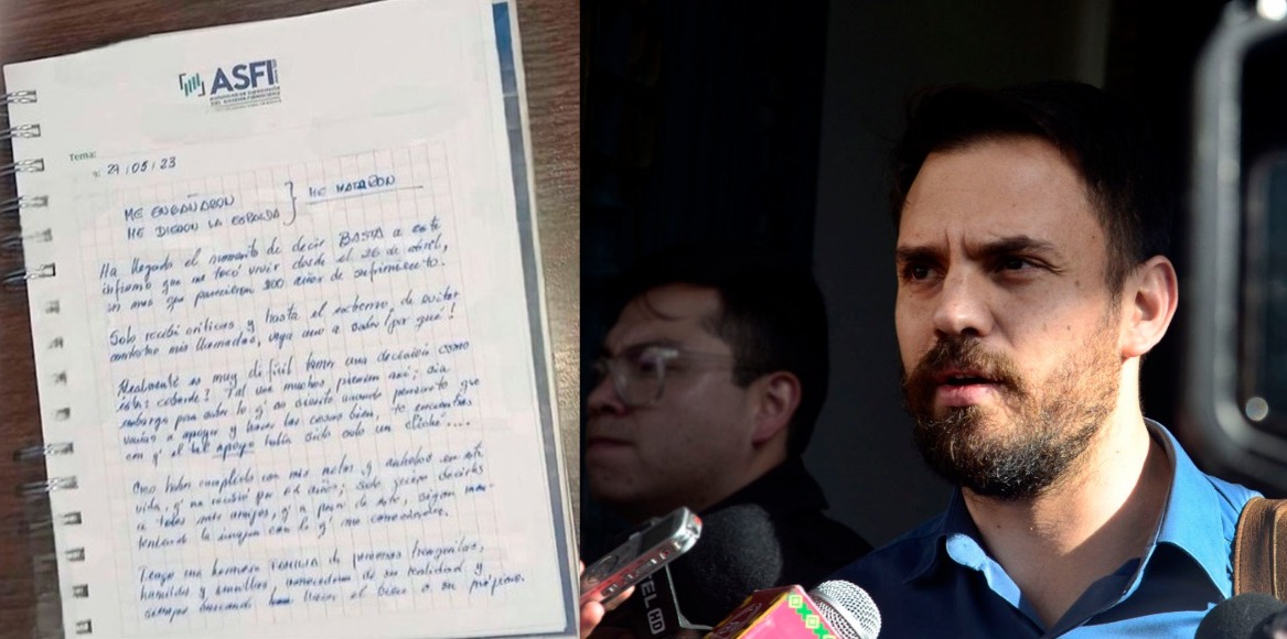 Someten a tres pericias carta póstuma encontrada en oficinas del exinterventor de Banco Fassil