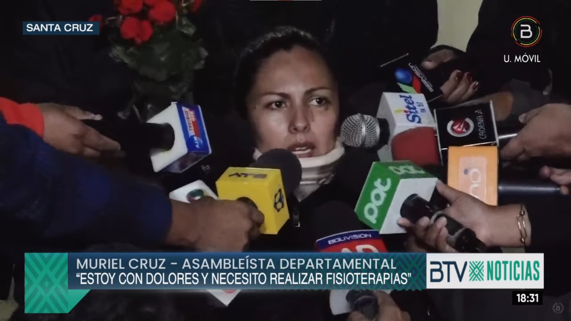 Aún convaleciente y con un tic en el cuello, asambleísta Cruz es dada de alta y pide justicia