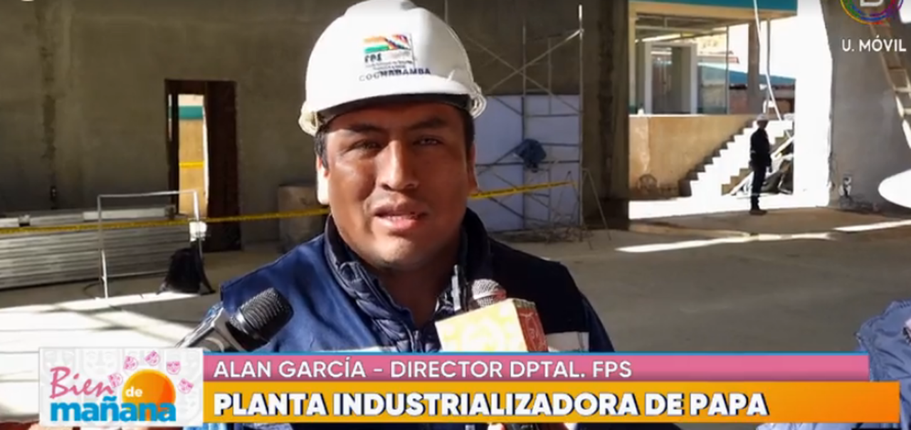 Construcción de la planta industrializadora de papa en Potosí concluirá en diciembre o enero