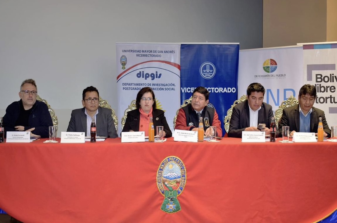 Lanzan campaña “Bolivia Libre de Tortura” en defensa de los derechos de privados de libertad