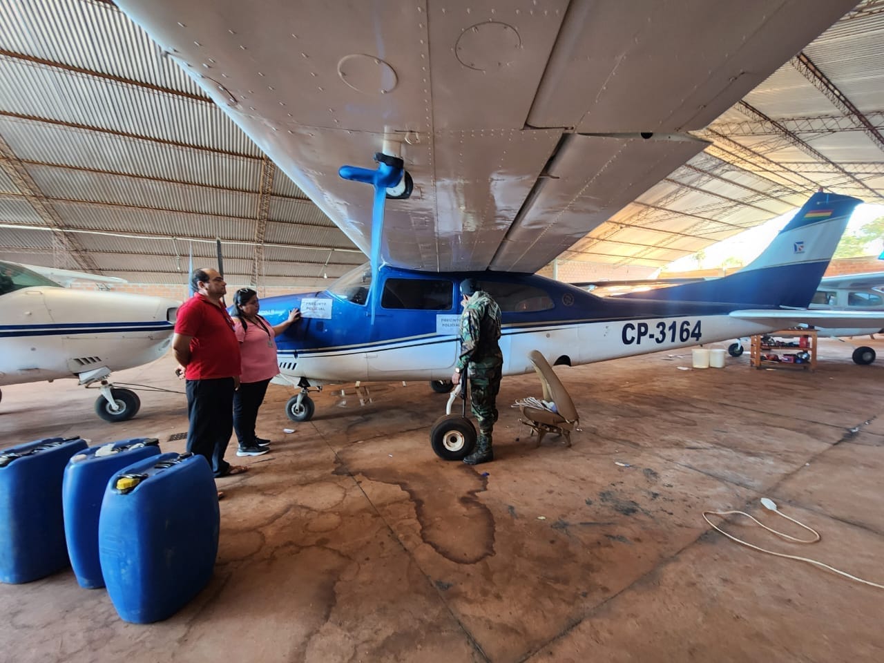 GIOE descubre avionetas presuntamente vinculadas al narcotráfico en aeródromo San Ramón 