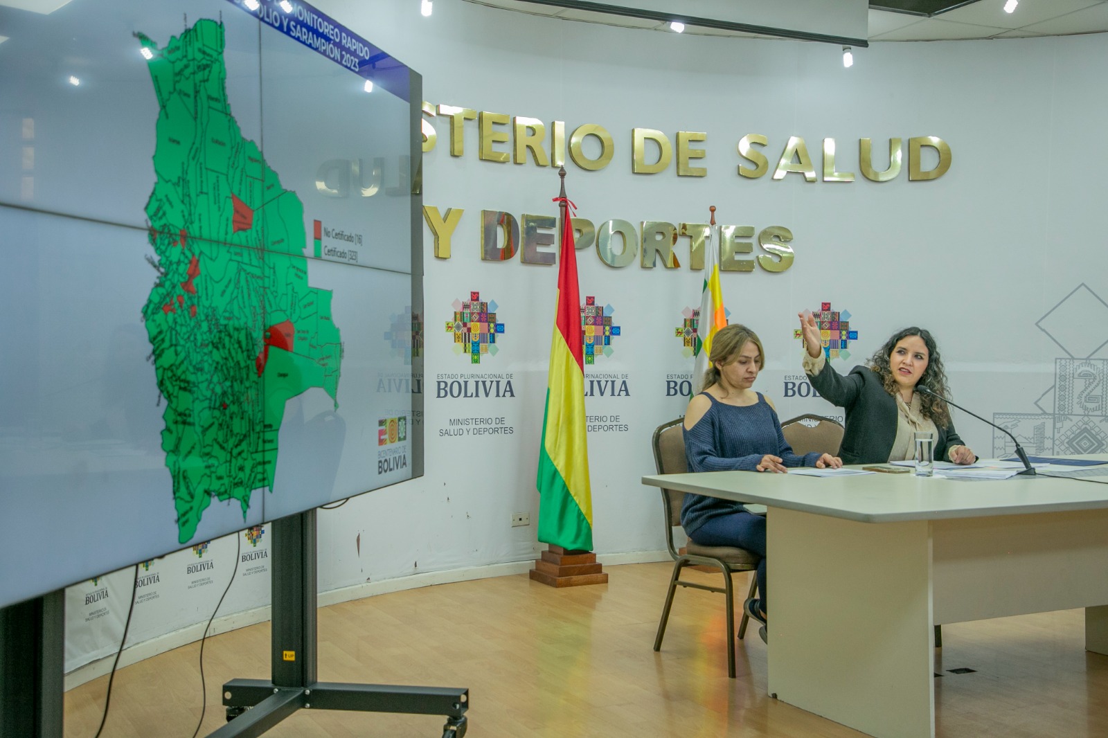 Chuquisaca y Oruro, libres de Sarampión y la Poliomielitis 