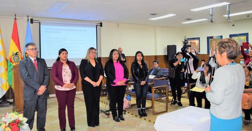 Designan a cinco nuevos oficiales de registro civil para tres municipios de Cochabamba