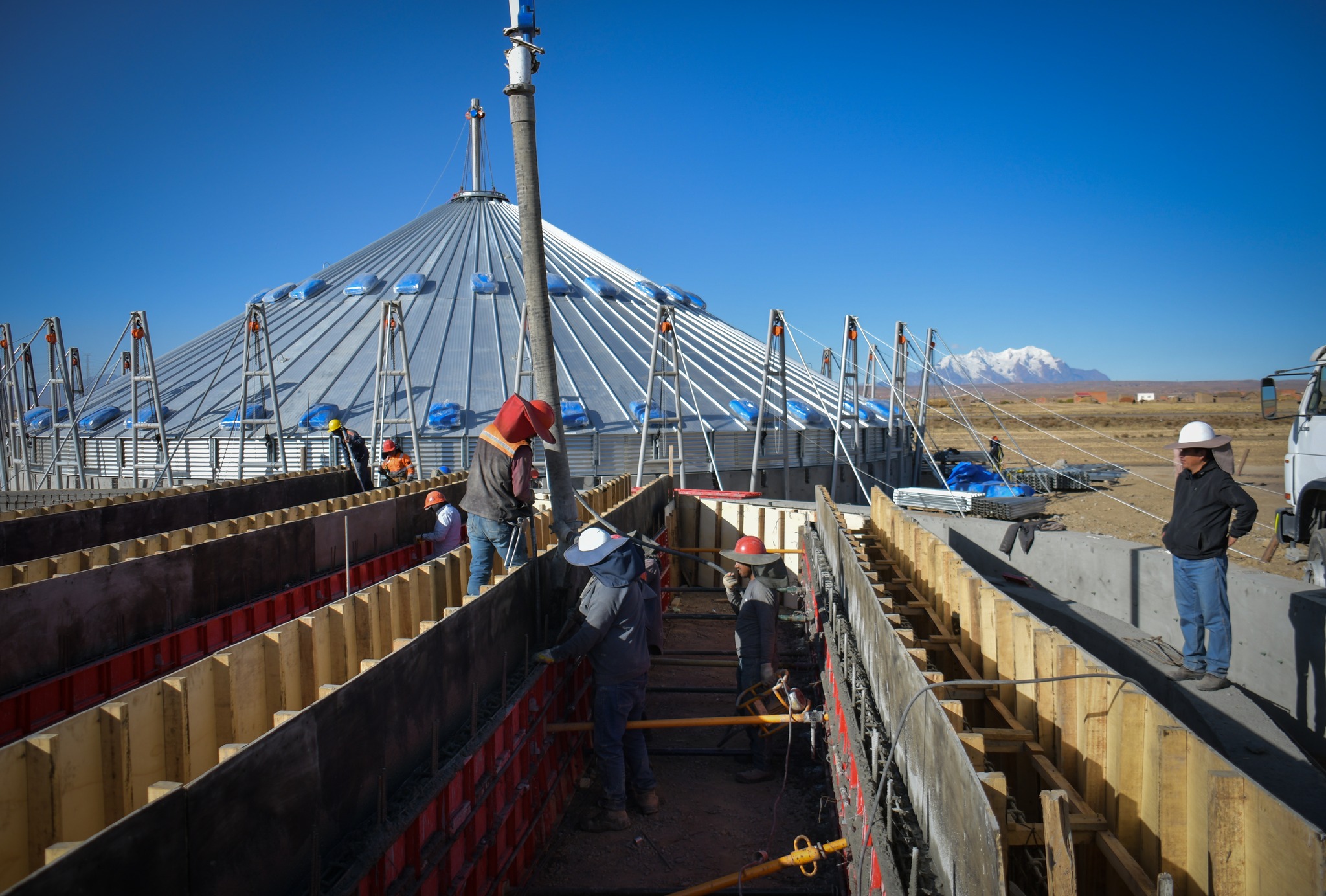 Construcción de la Planta de Transformación de Cereales en Viacha ya tiene el 54% de avance