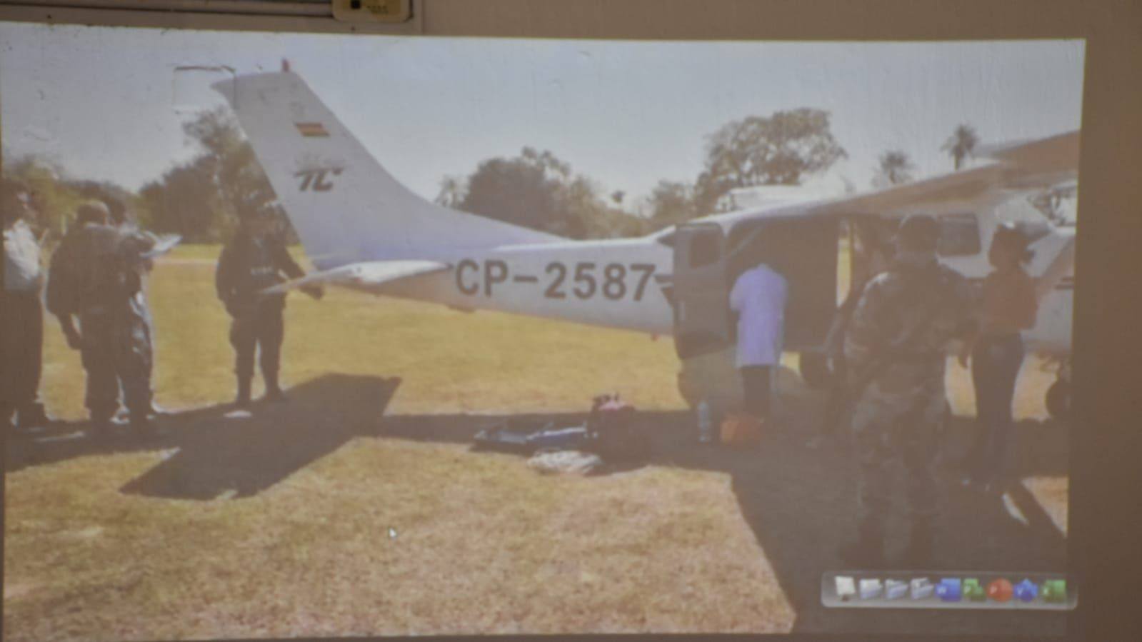 DGAC y Naabol remitirán información sobre aeronave interceptada en Beni por agentes antidroga