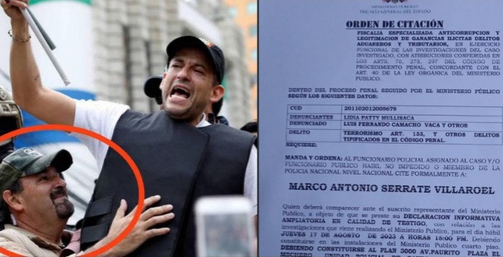 Fiscalía cita a declarar a jefe de seguridad de Camacho por el caso Golpe de Estado I