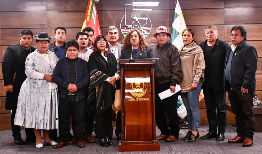 Senadores del MAS presentan denuncia para enjuiciar a tres magistrados del TCP por recurso que paralizó las judiciales