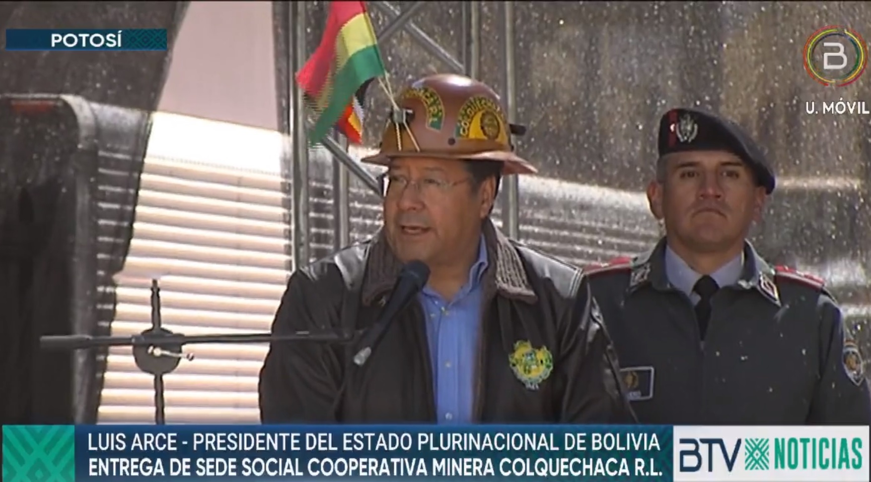 Arce entrega sede social a la Cooperativa Minera Colquechaca y pide unidad para seguir en la senda del crecimiento