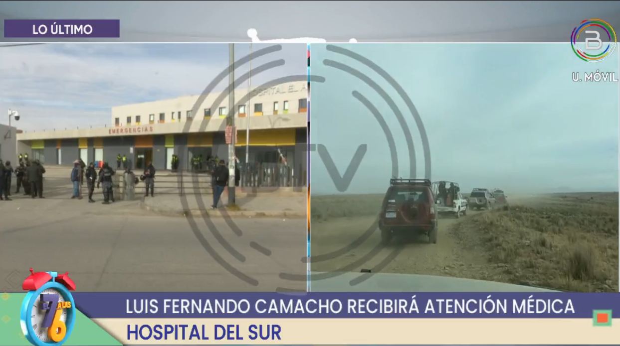 Luis Fernando Camacho es trasladado de Chonchocoro al Hospital del Sur de El Alto