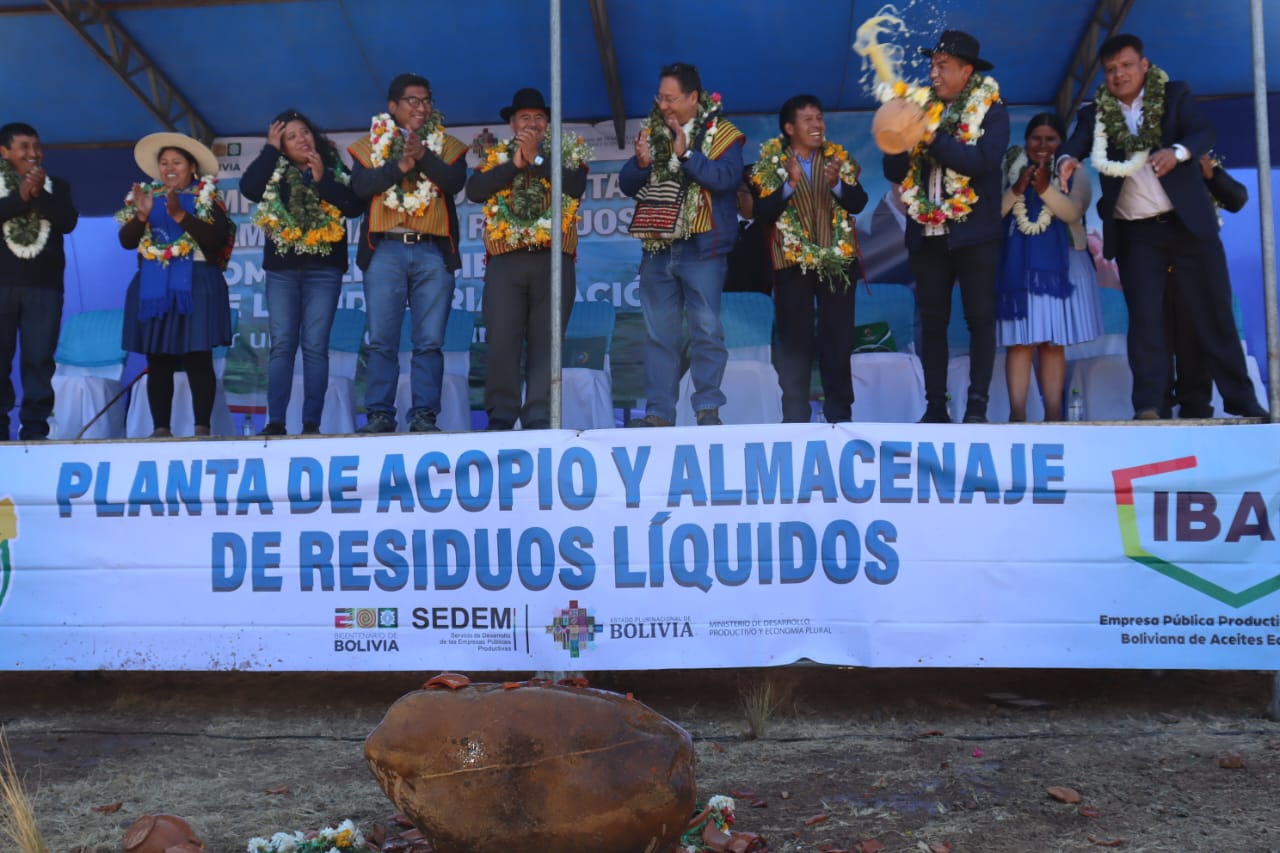 Tiraque será el centro de transformación de aceites reciclados para la producción de diésel ecológico