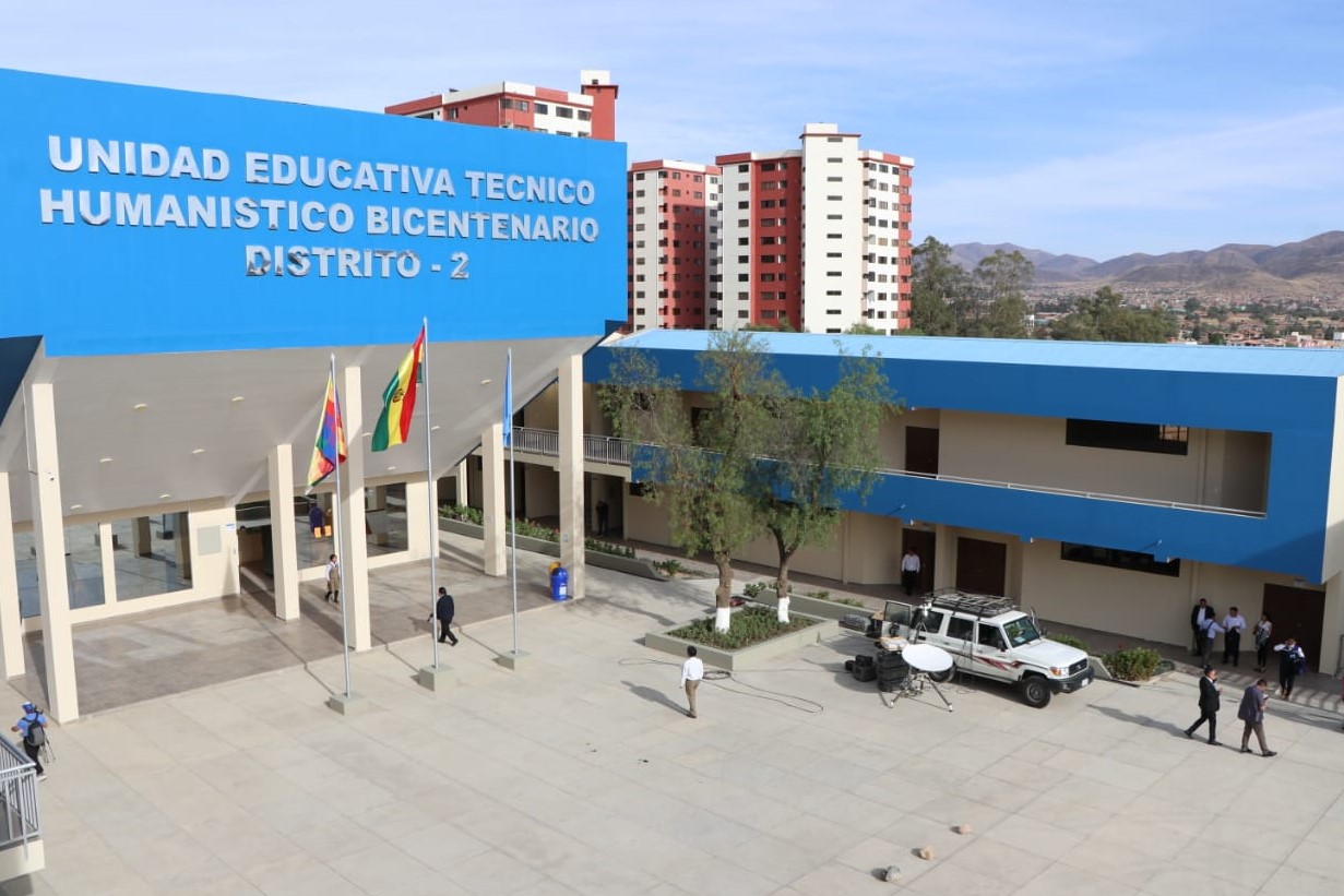 Infraestructura educativa en Cochabamba suma una inversión de Bs 27,3 millones
