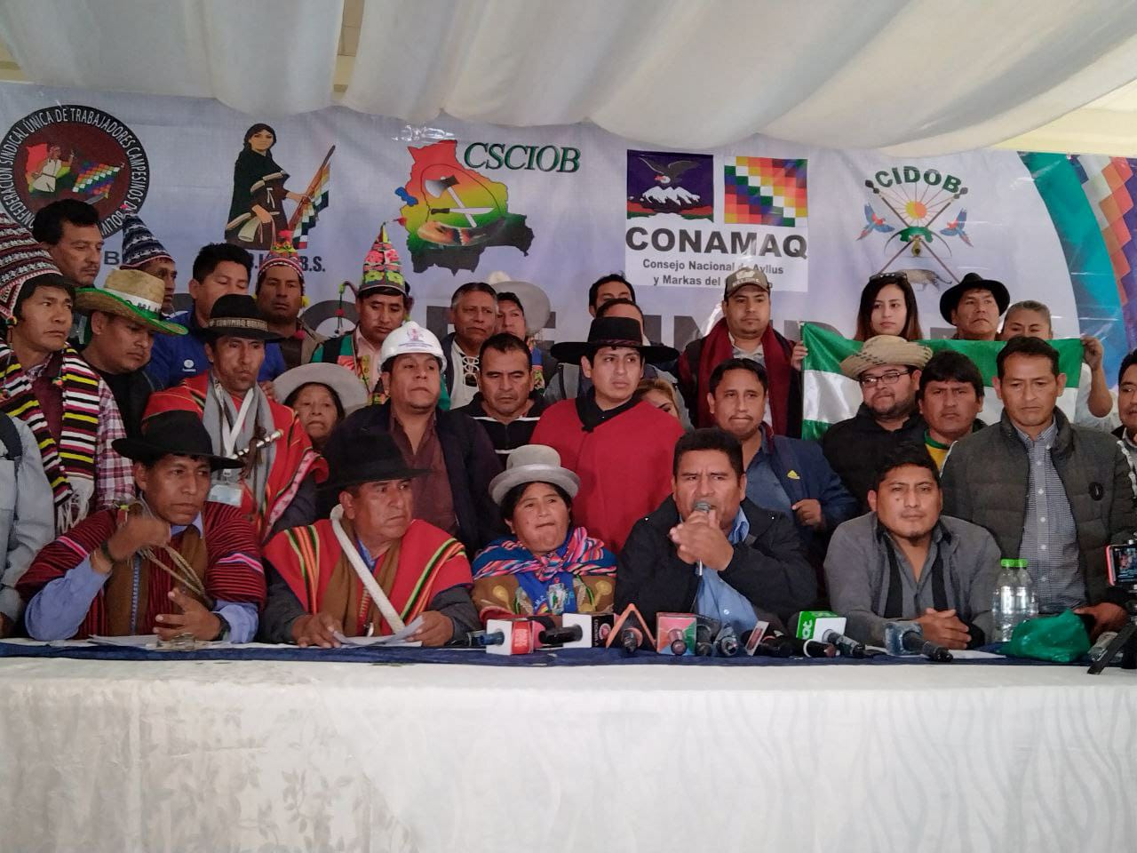 Campesinos anuncian trámite para que el TSE acompañe el cabildo del 17 de octubre