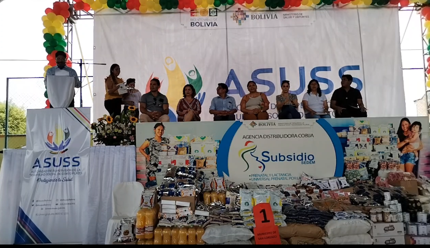En Pando se distribuye a la población vulnerable productos del Subsidio Prenatal y de Lactancia por valor de más de Bs 601.000