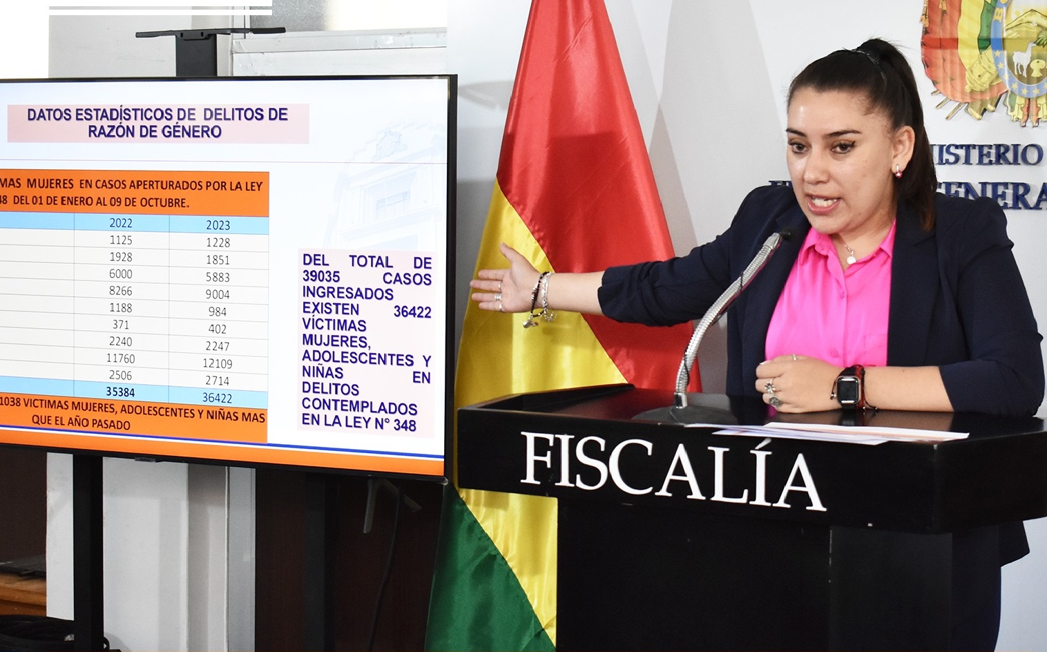 En Bolivia se reporta 36.422 mujeres víctimas de violencia en lo que va del año