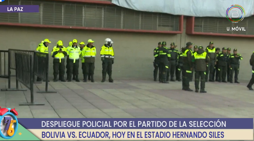 Operativo de seguridad moviliza a más de 2.000 policías para el partido Bolivia – Ecuador