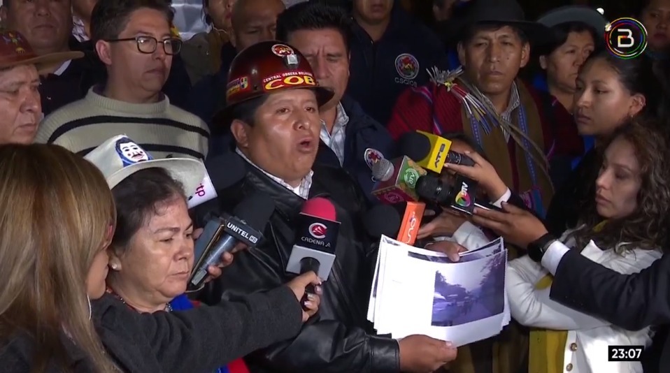 Pacto de Unidad y COB denuncian emboscada cocalera y sabotaje al cabildo; anuncian denuncia contra Morales