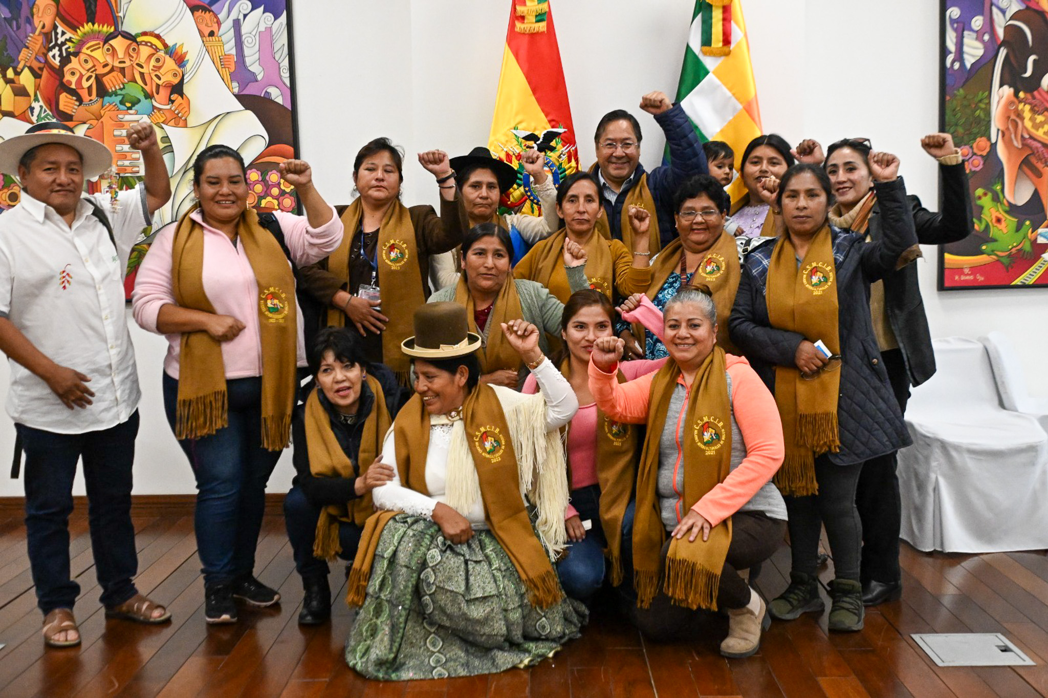 Arce destaca que la mayor fortaleza de su gobierno es el diálogo y coordinación con las organizaciones sociales