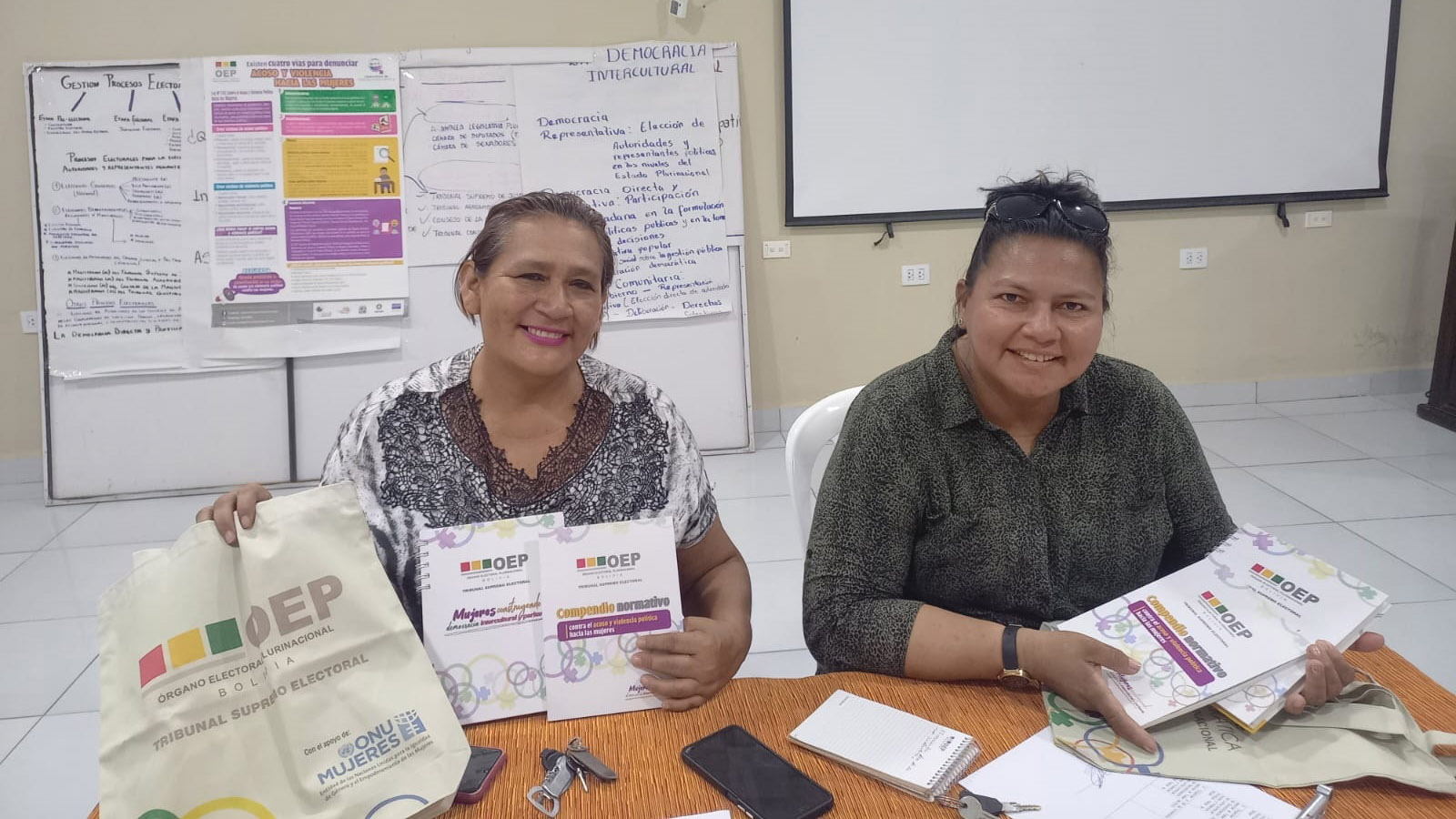 TED Beni y el Comité contra la Violencia Política hacia las Mujeres establecen cronograma para realizar talleres de sensibilización