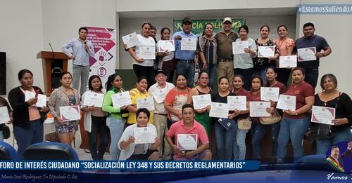 Foro ciudadano en Pando socializa ley que garantiza a las mujeres una vida libre de violencia