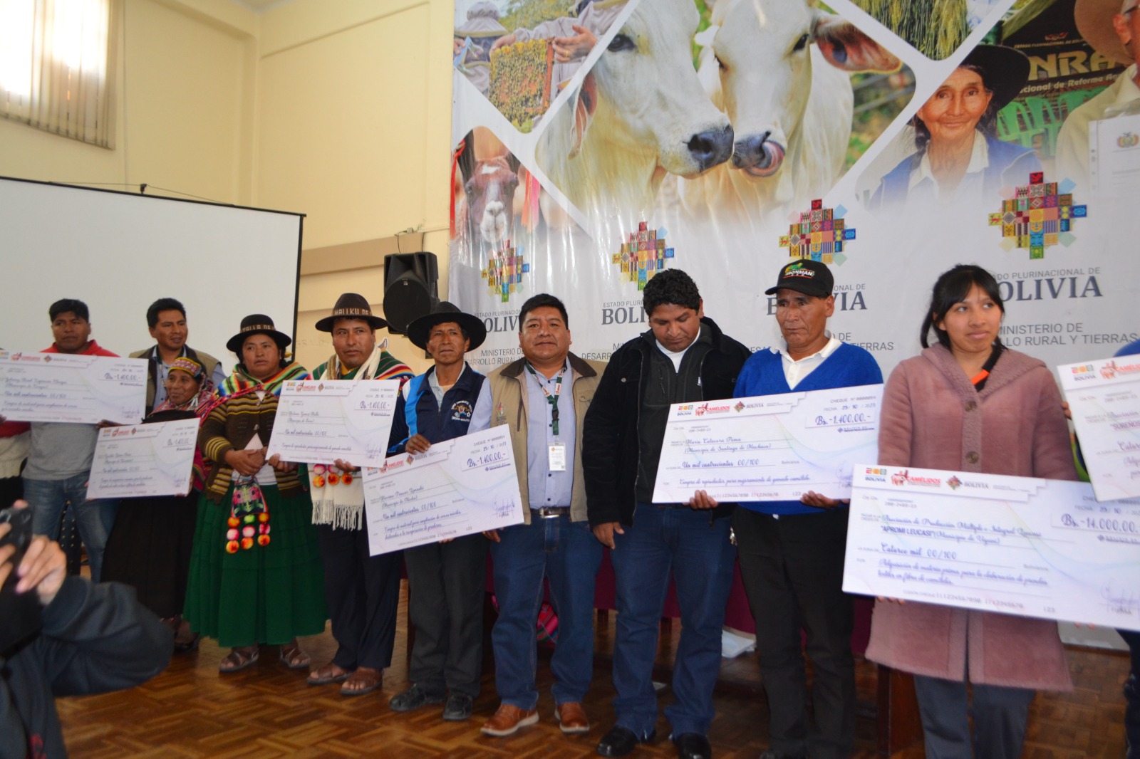 Productores y transformadores de camélidos acceden a incentivos por Bs 1,2 millones