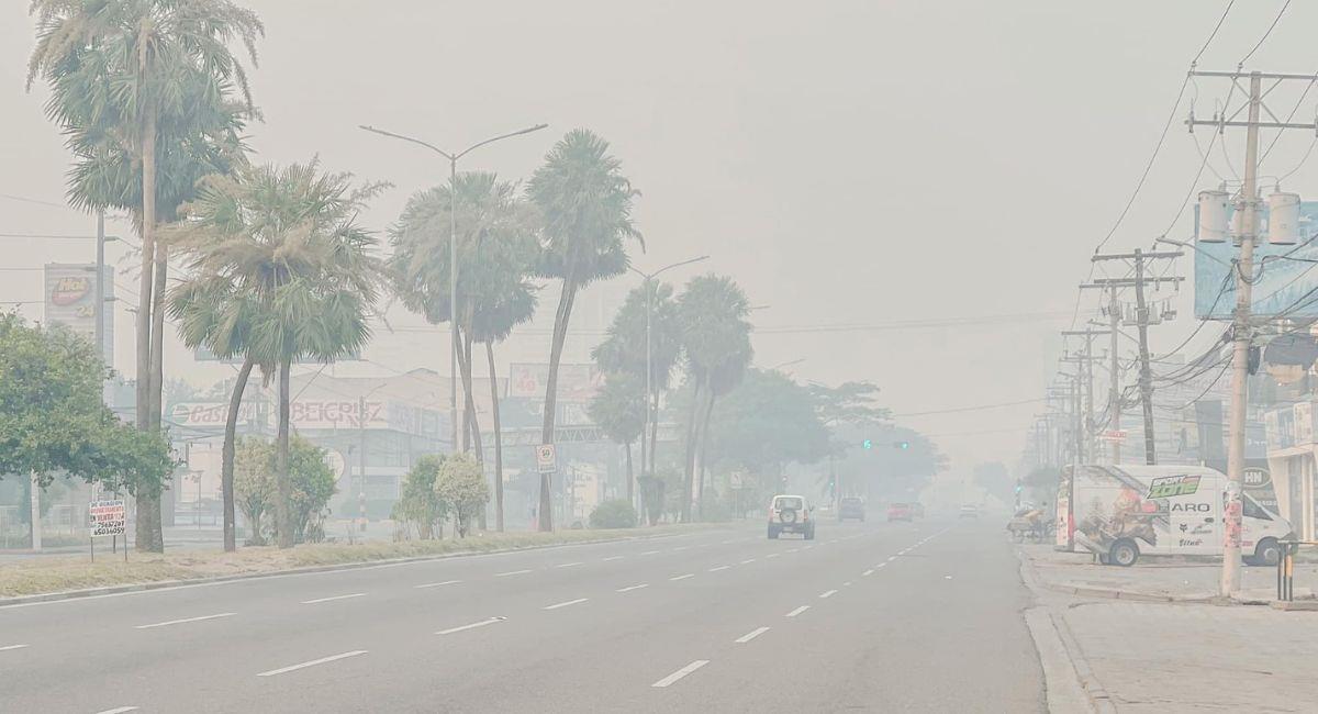 Contaminación en la ciudad de Santa Cruz baja y llega a “muy mala”, en La Paz sube y pasa a “muy mala”