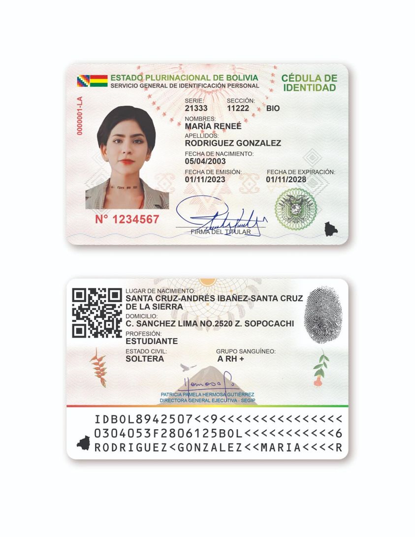 Nueva Cédula de Identidad tiene medidas de seguridad a escala internacional que certifican su calidad y autenticidad