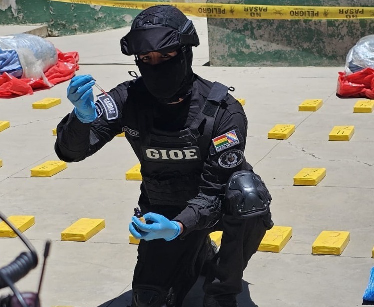 Felcn ejecutó en tres años 1.261 operativos de interdicción y secuestró 1.879 kilos de droga en Potosí