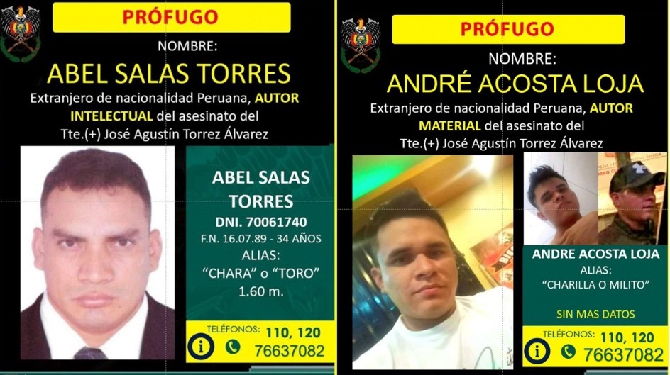 Policía pide a Perú antecedentes y movimiento migratorio de los dos acusados por el asesinato de un oficial 