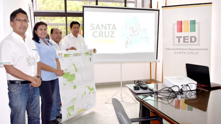 TED Santa Cruz reclasifica 121 recintos electorales a la categoría uninominal y especial