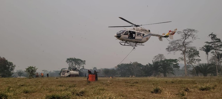 Comando Conjunto desplegó 174 efectivos para mitigar incendios en La Paz y Beni
