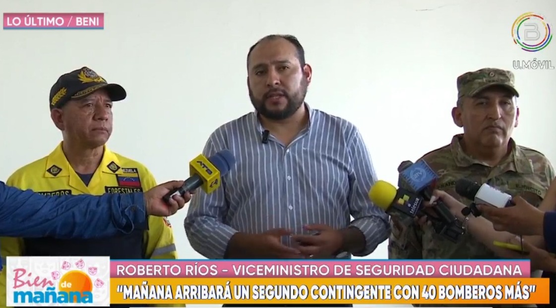 Incendios en Beni fueron sofocados, bomberos venezolanos reforzarán trabajos en San Buenaventura