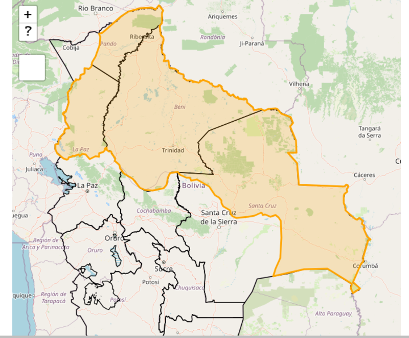 Senamhi emite Alerta Naranja por lluvias y tormentas eléctricas en La Paz, Beni, Pando y Santa Cruz