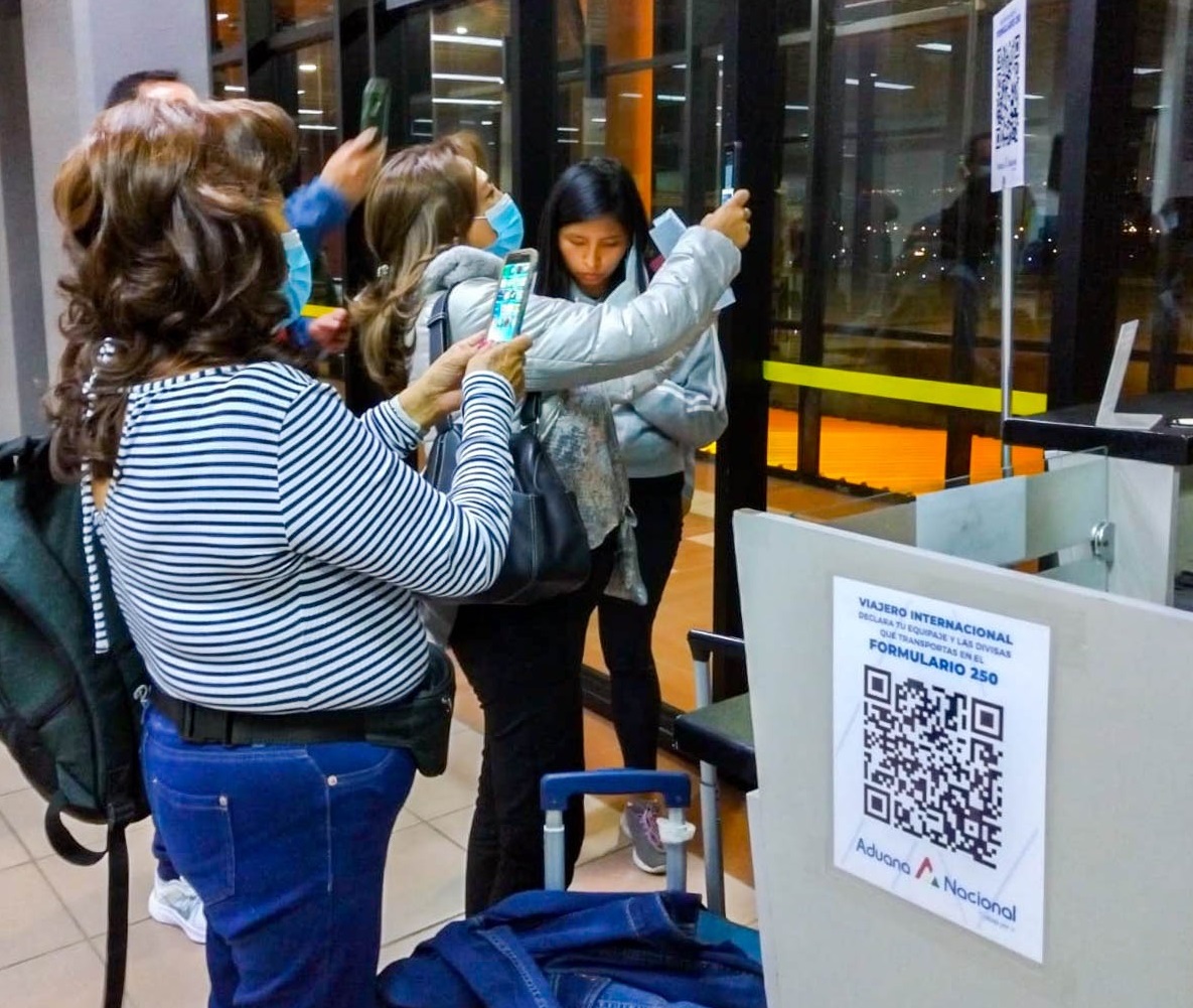 Aduana: 1,3 millones de viajeros internacionales cumplen con el llenado del formulario 250
