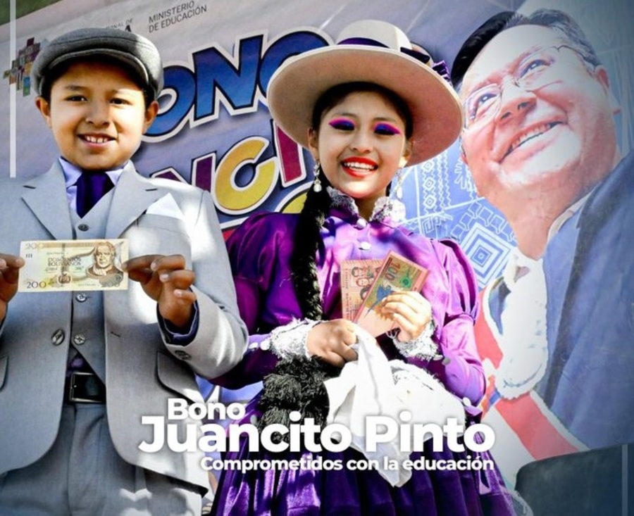 Presidente destaca que el Bono Juancito Pinto llegó al 98% de los estudiantes beneficiarios