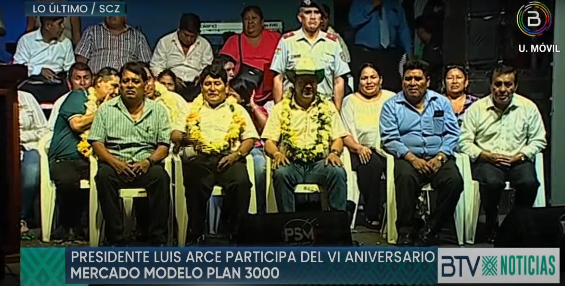 Arce celebra aniversario de un mercado en Santa Cruz y destaca valentía del Plan Tres Mil