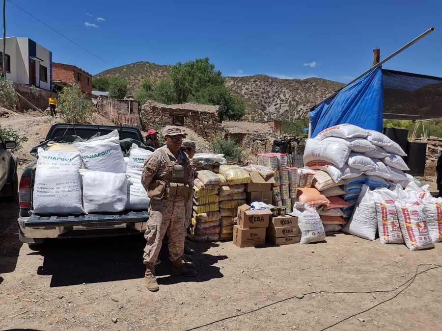 Más de 65 toneladas de ayuda humanitaria se distribuyen a familias damnificadas en Cotagaita