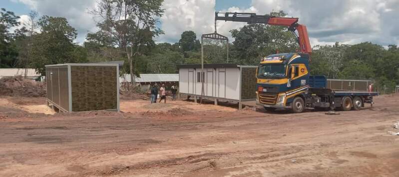 Avanza construcción de base móvil antidroga en el parque Noel Kempff Mercado