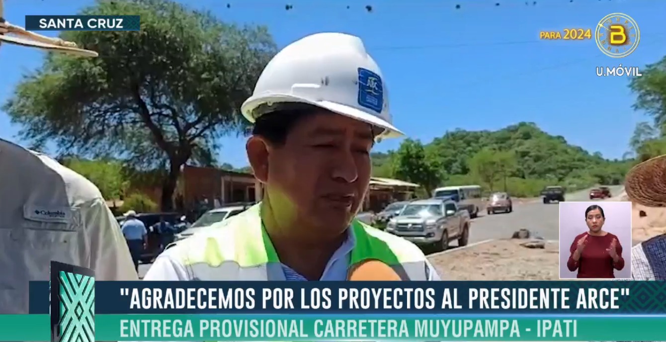 Entregan provisionalmente la carretera Muyupampa – Ipati y la ponen a prueba por cinco meses