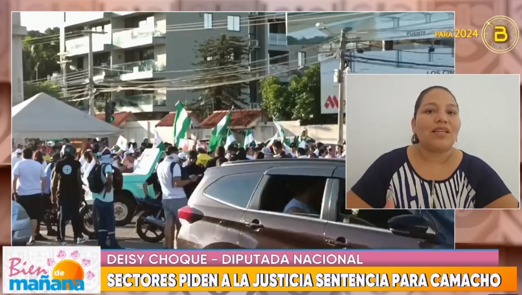 Diputada: Caravana en apoyo a Camacho marcó el inicio de la campaña preelectoral de oposición