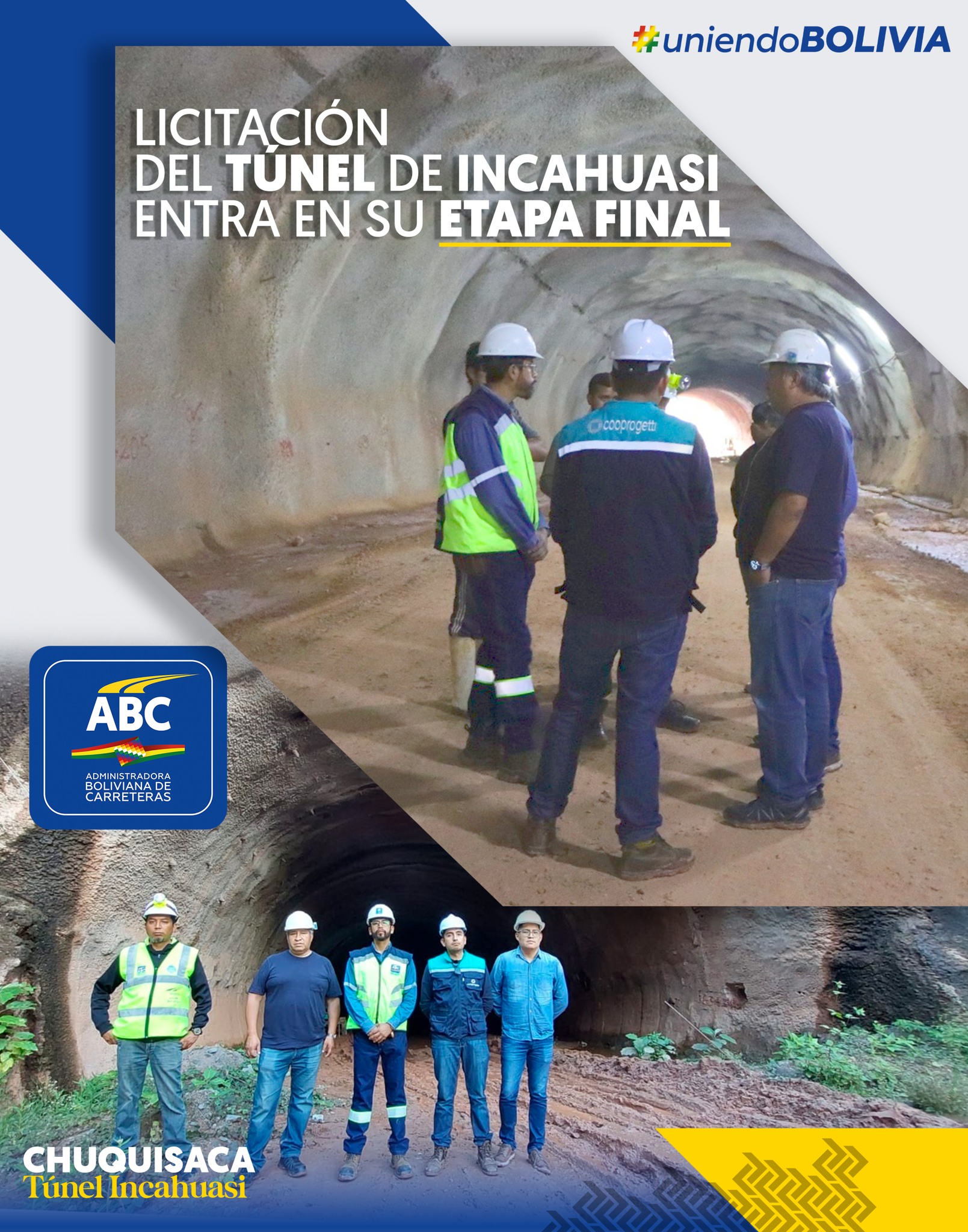 La empresa Contratos Mineros e Inversiones se hará cargo de la construcción del túnel Incahuasi
