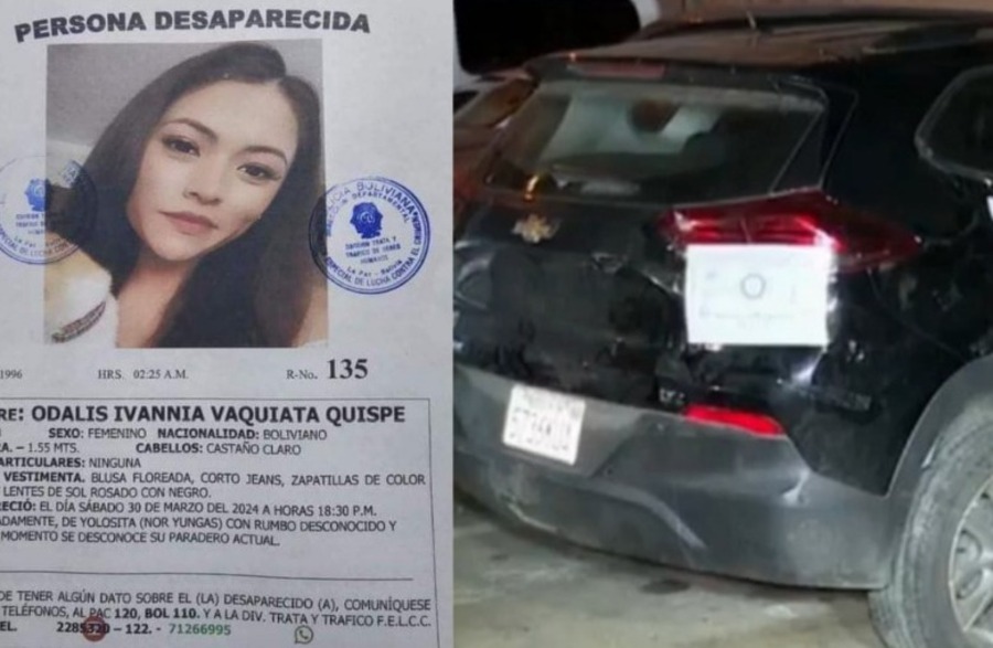 Entregarán resultados de prueba de quimioluminiscencia a vehículo de Odalis, desaparecida en Yungas